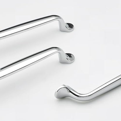 10 Pack Polished Chrome Cabinet Pulls 5 Inch/128mm Hole Center Solid Zinc Alloy Handles Drawer Dresser Polished Nickel Kitchen Cupboard Bathroom Furniture Hardware - color: 10pack - Polished Chrome, size: 5"/128mm Hole Center