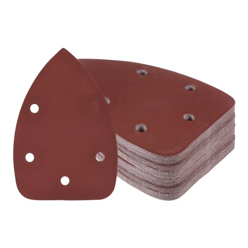 50pcs Mouse Sander Detail Sandpaper 1500Grit 3.5"x5.5" Triangle - size: 1500 grit