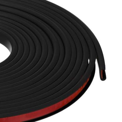 PATIKIL 3/8 Inch x 20 Feet U Shape Edge Banding, TPE Rubber Edge Trim Self Adhesive Veneer Edging Trim for Veneer Furniture Cabinets Shelves Table, Black - color: Black, size: 3/8 Inch x 20 Feet