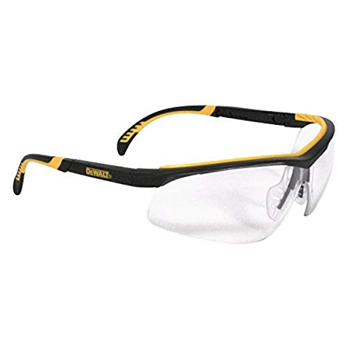 DEWALT DPG55-11D Clear Lens Anti-Fog Safety Glasses, Adjustable Fit