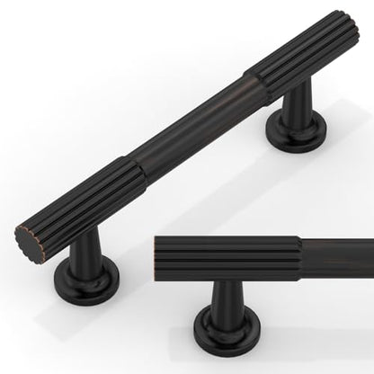 10 Pack Oil Rubbed Bronze Cabinet Pulls 3 Inch(76mm) Kitchen Cabinet Handles Cabinet Hardware for Drawer Pulls - color: Oil Rubbed Bronze, size: 3" Hole Center
