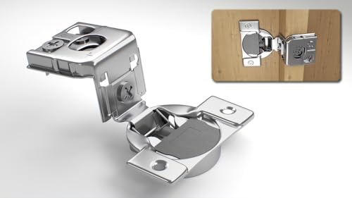 10-Pack 1" Overlay Soft Close Face Frame Kitchen Cabinet Hinges - size: 1 Inch