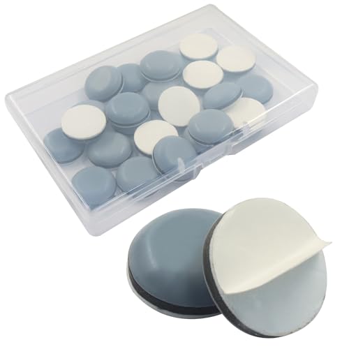 Round Adhesive Furniture Sliders, 24 Pcs, 3/4inch (19mm) - size: 3/4 inch (19mm)