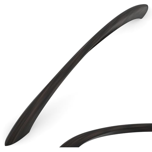 Amerdeco 10 Pack Oil Rubbed Bronze 6.3 Inch(160mm) Hole Centers Kitchen Arch Twisted Cabinet Pulls Cabinet Hardware Kitchen Handles for Cabinets Cupboard Handles Drawer Pulls ZH0048 - color: Oil Rubbed Bronze, size: 6.3"/160mm Hole Center