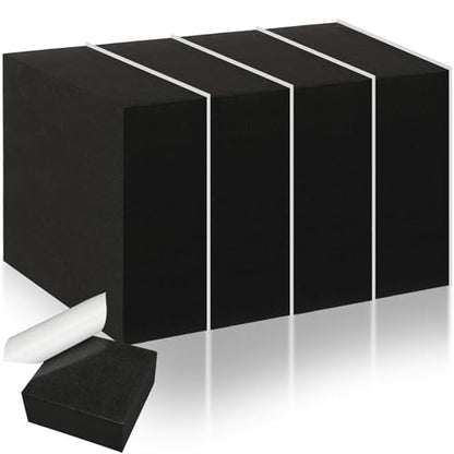 4 Pcs 3" Thick Foam Padding Sheet with Adhesive Backing Closed Cell - color: Black, size: 3 Inch Thick, 4 x 4 Inches