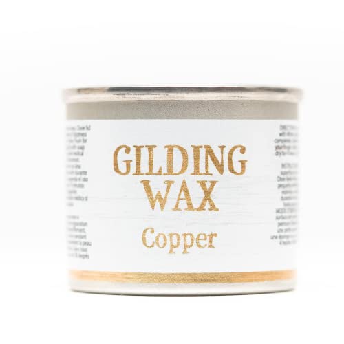 Dixie Belle Gilding Wax - Oil-Based Metallic Luxury Luster for Sheen, Shimmer on DIY Projects - Detail Enhancer for Furniture, Hardware, Wood - color: Copper