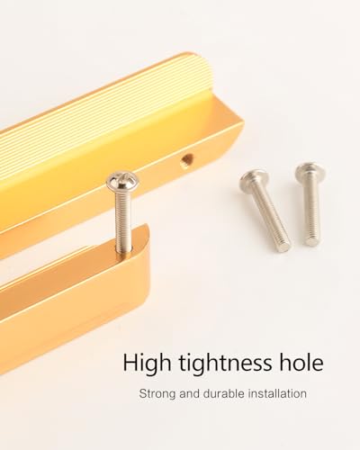 5 Pack Gold Modern Drawer Pulls Cupboard Handles 8.8 Inch(224mm) Hole Center Furniture Long Cabinet Handle Dresser Hardware - color: Gold-5 Pack, size: 8.8 Inch(224mm)