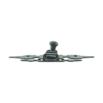 Black Cabinet Door Latch Wrought Iron Door Latch Pack of 6 Renovators Supply - size: Pack of 6