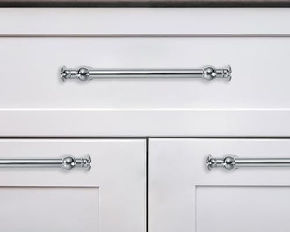 10 Pack 3 Inch Hole Center Polished Chrome Cabinet Pulls-Heavy Duty Solid Cabinet Handles Suitable for Cabinets, Dressers, Kitchens and Bathroom cabinets - color: Polished Chrome, size: 3 Inch hole center, style: 10-Pack