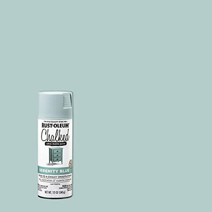 Rust-Oleum 302595 Series Chalked Ultra Matte Spray Paint, 12 Ounce (Pack of 2), Serenity Blue
