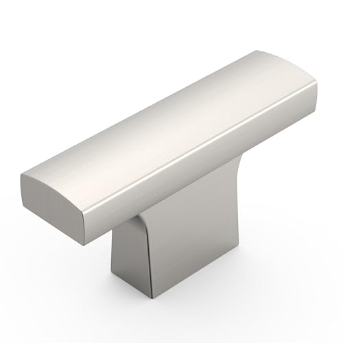 Matte Black Cabinet Knobs Round Drawer Pulls 12 Pack - color: Brushed Satin Nickel, size: 2 Inch Diameter