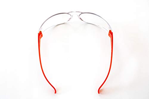 G & F Products EyePRO Safety Glasses, Impact Resistant, UV400 Protection, Clear Polycarbonate Lenses, Scratch & Anti-Fog, ANSI Z87.1 Certified, Adjustable Temples, Unisex, 6/12 Pack - style: Clear Lens 6 Pack Safety Glasses