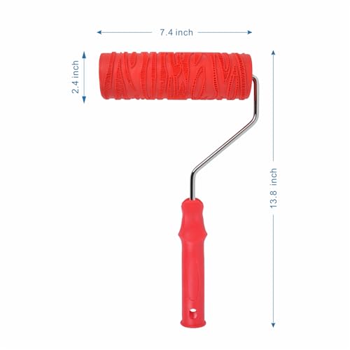 Hanroy 8" Pattern Paint Roller for Wall Texture Art - color: 2008T