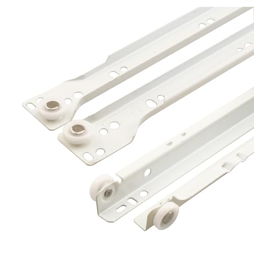 Prime-Line Steel Drawer Slide Kit, 17-3/4". Tracks, Gray (Single Pack) - size: 17-3/4 in.