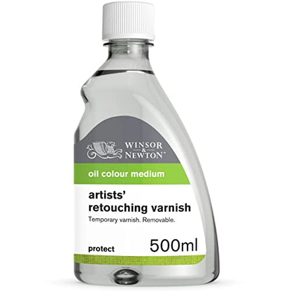 Winsor & Newton Professional Artists' Retouching Varnish, 500ml Bottle - color: Retouching Varnish, style: 16.9-oz Bottle