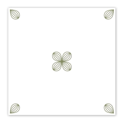 Peel & Stick Tile Stickers 12 PCS Self Adhesive Backsplash Decorative Wall Stickers for Kitchen Bathroom Tile Decals Waterproof & Removable 6" x 6" (Light Green) - color: Light Green