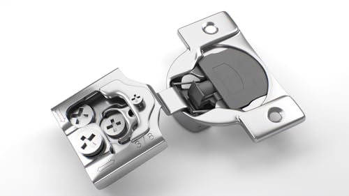 10-Pack 3/8" Overlay Soft Close Face Frame Kitchen Cabinet Hinges - size: 3/8 Inch