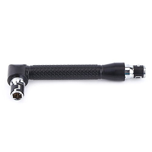 1/4 Inch Hex Socket Wrench, L Shape Double Head Wrench for Bits, with Comfortable Grip for Home Garage Workshop Use