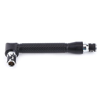 1/4 Inch Hex Socket Wrench, L Shape Double Head Wrench for Bits, with Comfortable Grip for Home Garage Workshop Use