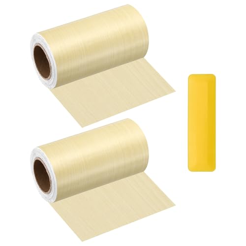 HARFINGTON Wood Grain Repair Tape 4" x16ft Self-Adhesive Repair Patch - color: Yellow Fir, size: 4" x 16ft