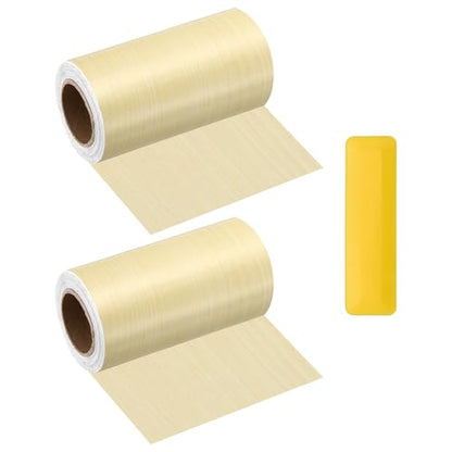 HARFINGTON Wood Grain Repair Tape 4" x16ft Self-Adhesive Repair Patch - color: Yellow Fir, size: 4" x 16ft