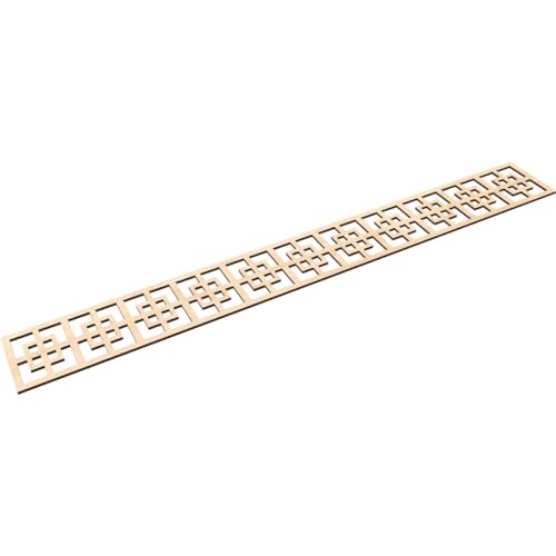 46 1/4"W x 6"H x 1/4"T Cambridge Fretwork Moulding, Birch - color: Birch, size: 6-in. H x 0.25-in. T