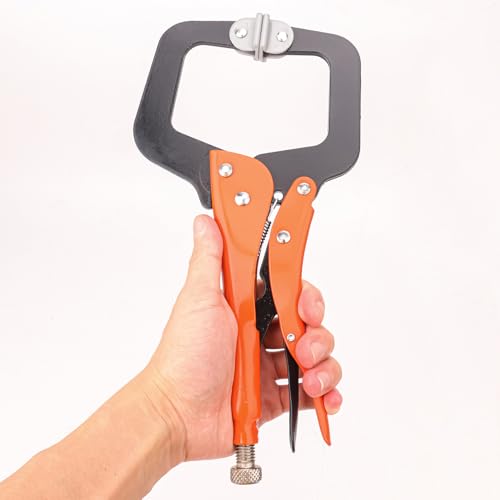 3 Pack 11 Inch Locking C Clamp, Versatile C Clamp Locking Pliers, Heavy Duty Vice Grips for Home Improvement, Welding & Workshop - size: 3 Pack 11 Inch