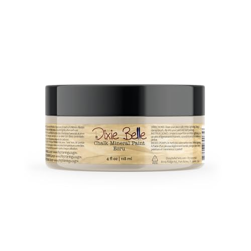 Dixie Belle Paint Company Chalk Mineral Paint - Ecru (4oz) - color: Ecru, size: 4 Fl Oz (Pack of 1)