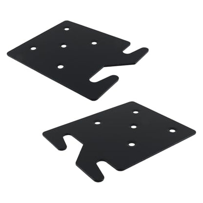 Heavy Duty Wood Bed Rail Hook Plates, Headboards and Foot-Boards with Screws, Bed Rail Fitting Bracket for Beds Frames, 4.2"x3.4"(LxW) - size: 4.2"x3.4"/107x86mm(LxW)