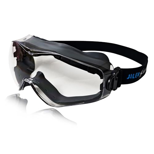 ANSI Z87.1 Safety Goggles, Anti-Fog Scratch-Resistant Eye Protection, Black - style: Goggles Black