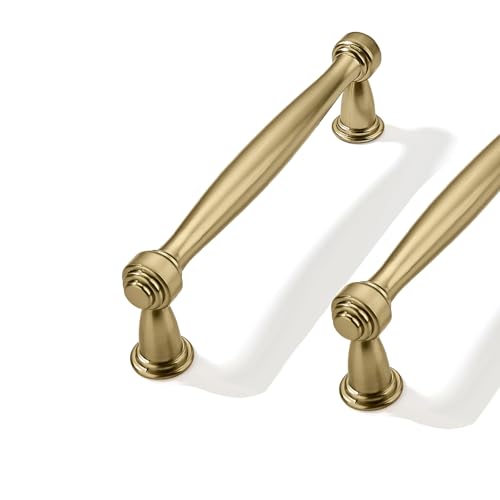 10 Pack 3-1/2inch(89mm) Center to Center Champagne Bronze Cabinet Pulls Champagne Brass Handles for Cabinets Cupboard Solid Heavy Duty Drawer Handles Dressers Kitchens bedrooms - color: Champagne Bronze, size: 3-1/2inch(89mm) Center to Center