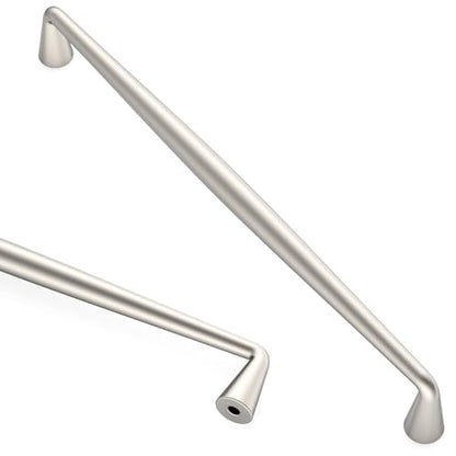 Asidrama Brushed Satin Nickel Cabinet Pulls Solid Handles,7.5 Inch,10 Pack - color: Brushed Satin Nickel, size: 7.5" Hole Center(192mm)