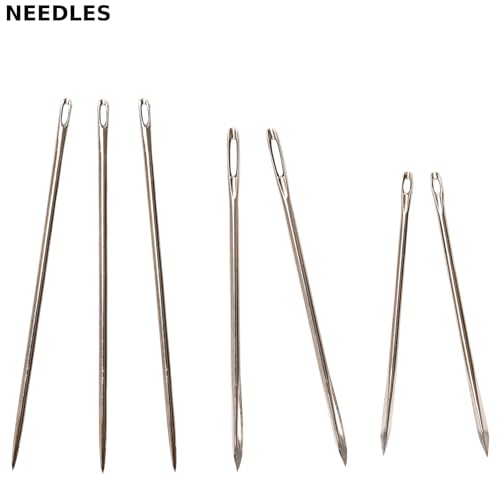 Sail Repair Kit with Sail Needle, Thick Waxed String Whipping Twine Brown - color: Brown