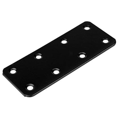 20 Pack 4" x 1-1/2" Black Mending Plates, Straight Connector for Wood
