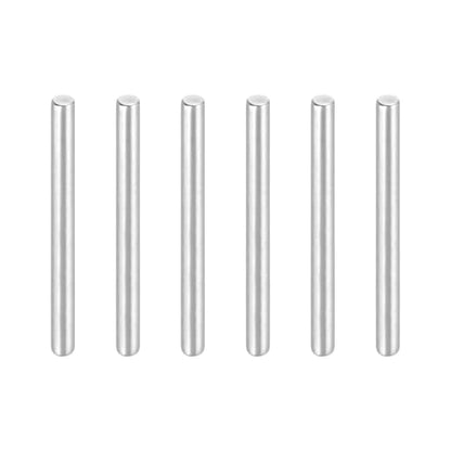 MECCANIXITY 6Pcs 1/8" x1-1/2 Dowel Pins Cylindrical Shelf Support Pegs - size: 1/8"x1-1/2"