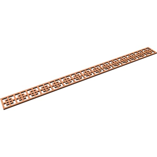 46 3/8"W x 4"H x 3/8"T Cambridge Fretwork Moulding, Cherry - color: Cherry, size: 4-in. H x 0.375-in. T