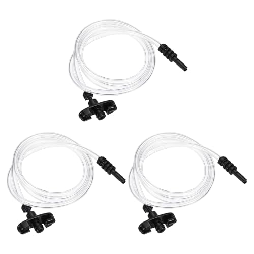 uxcell 3Pcs Air Tube 3cc Glue Adhesive Dispenser Syringes Connector Adapter Replacement for Industrial Glue Liquid Cartridge Dispensing Accessories, Black - color: Black, size: 3cc