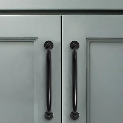 10 Pack 3-1/2 inch Hole Center Matte Black Cabinet Pulls - Heavy Duty Solid Drawer Hardware Handles Kitchen Vanity Bathroom Handles - color: Matte Black, size: 3-1/2"(89mm) Hole Center