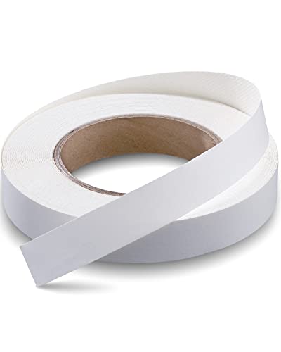 Melamine Edge Banding White 5/8 inch x 50 ft Veneer Edging Easy Application Iron on Edge Banding Tape for Cabinet Plywood Repairs Furniture Restoration - color: White, size: 5/8 inch x 50ft
