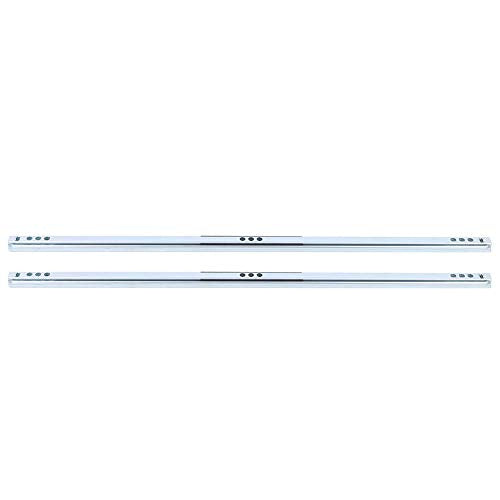 Drawer Slides, Drawer Slide, Heavy Duty Drawer Slides, 2Pcs/Set 450x17mm Drawer Steel Ball Slide Rail Hardware Accessory for Cabinet Closets