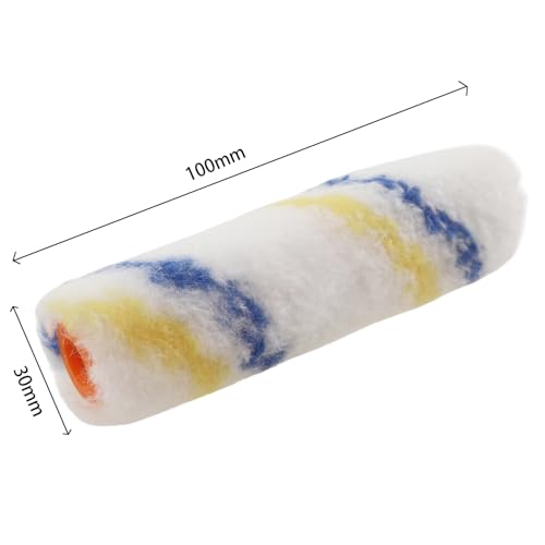 10PCS 4 Inch Plush Roller Brush Head Microfiber Paint Roller for Changing Furniture Colors Model Panel Wooden Ornaments Small Wrought Iron Pieces
