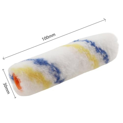 10PCS 4 Inch Plush Roller Brush Head Microfiber Paint Roller for Changing Furniture Colors Model Panel Wooden Ornaments Small Wrought Iron Pieces