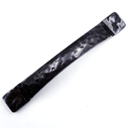 Jetland Arched Hammered Cabinet Pulls - 4-Pack, Black with Grey Line, 4" Hole Centers, Rustic Solid Cast Handle Pulls for Dresser Nightstand Furniture, HT0611BGL102 - color: Black with Grey Line, size: 4 Inch Hole Centers
