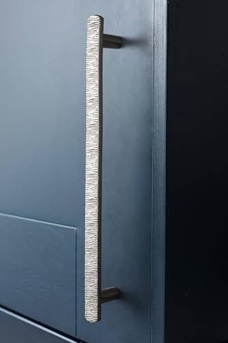 Goo-Ki 7-1/2 Inch（192mm Hole Centers Luxurious & Sturdy Zinc Alloy Cabinet Handls,Satin Nickel Cabinet Pulls for Kitchen,Drawer,Cupboard & Wardrobe,6 Pack - color: Satin Nickel, size: 7.6 inch (192 mm) Hole Centers, style: Pulls With No Backplate