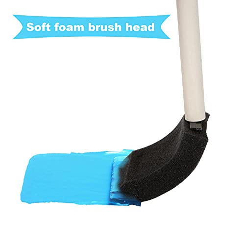 100 Pack 2 inch Foam Brush Bulk Foam Paint Brushes Foam Sponge Brush with Wood Handle Sponge Paint Brush Foam Brushes for Painting, Acrylics, Stains, Varnishes, Crafts - color: 100 Pack-2 Inch