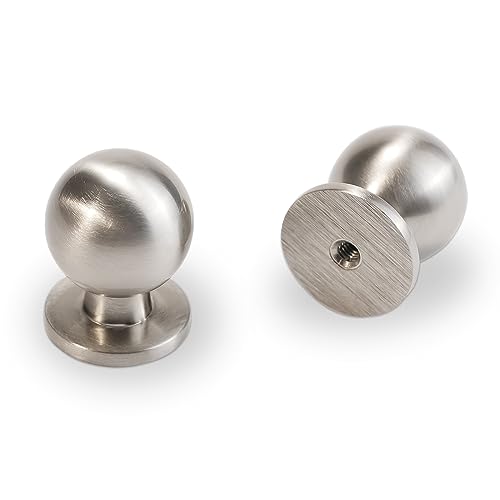 10 Pack Brushed Satin Nickel Kitchen Cabinet Knobs - color: Brushed Satin Nickel, size: Standard