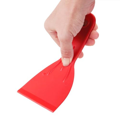 3 Pcs Putty Knife,Flexible Plastic Paint Scraper Tool for Spackling