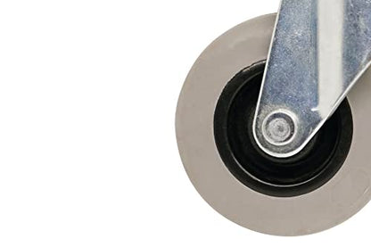 Shepherd Hardware 9790 2-Inch Swivel Stem Caster, Rubber Wheel, 7/16-Inch Stem Diameter, 125-lb Load Capacity,Grey, Gray - size: 2 Inch