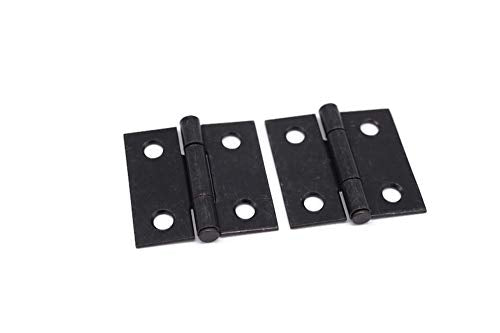 Butt Hinges 1 1/2" Flush Mount Hinge Cabinet Hinge Antique Furniture Hinge Box Hinge Small Cabinet Hinge Antique Hinge with Oil Rubbed Bronze Finish