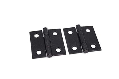 Butt Hinges 1 1/2" Flush Mount Hinge Cabinet Hinge Antique Furniture Hinge Box Hinge Small Cabinet Hinge Antique Hinge with Oil Rubbed Bronze Finish